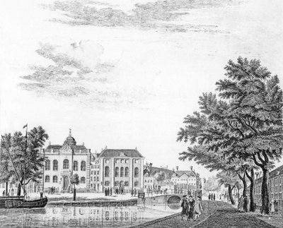 The Two Large Synagogues of German Jews in Amsterdam, Netherlands by Jan de Beijer